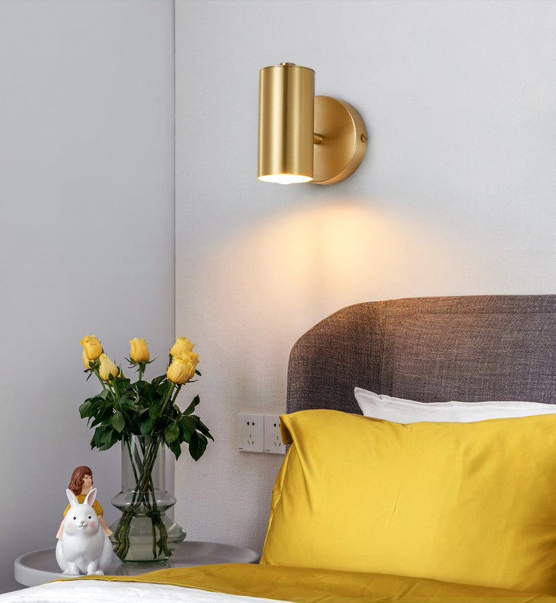 Lampada da parete di rame elettroplate in moderna luce da parete interno in ottone in ottone in ottone