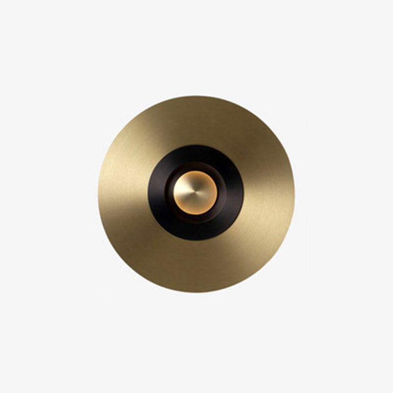 Aluminium messing LED -wandlicht in moderne luxe stijl ijzeren cirkelvormige muur sconce voor binnenruimtes