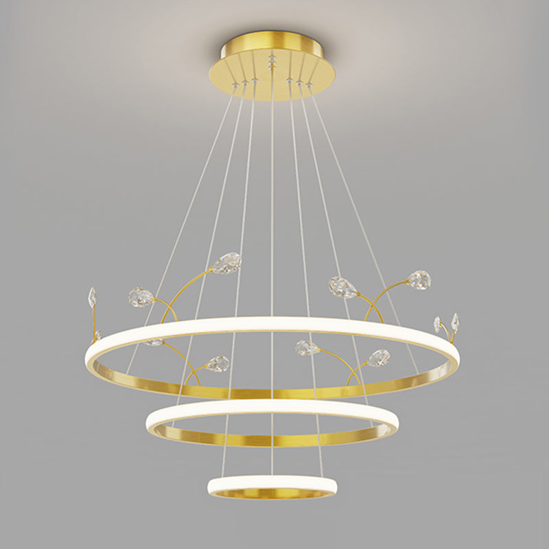 Gold Iron Hanging Pendant Lights Contemporary Hanging Lamps for Dining Room