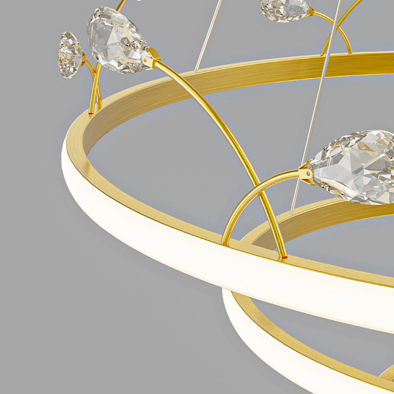 Gold Iron Hanging Pendant Lights Contemporary Hanging Lamps for Dining Room