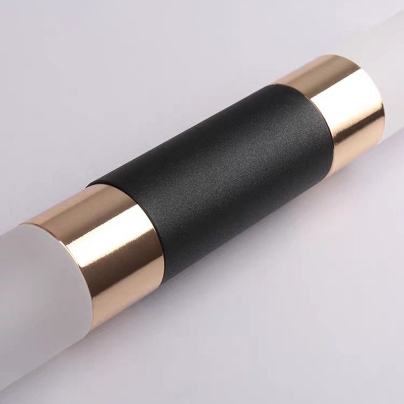 Acrylic Cylindrical LED Pendant Light in Modern Concise Style Wrought Iron Hanging Lamp for Bedroom