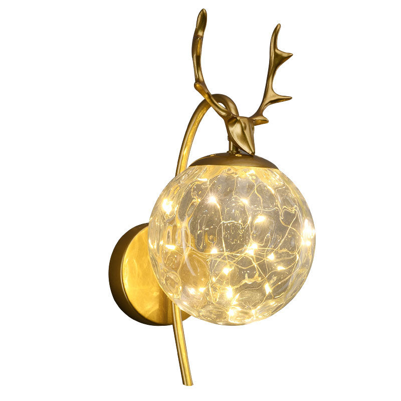 Globe Clear Glass Shade Sconce Light Creative Modern Wall Light Seguit Light Light