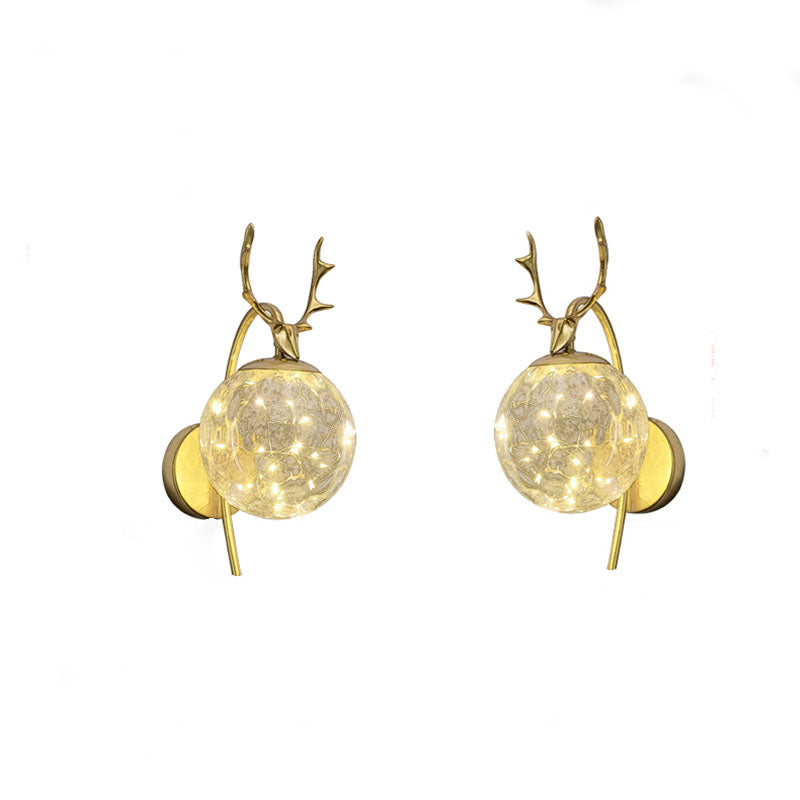 Globe Clear Glass Shade Sconce Light Creative Modern Wall Light Seguit Light Light