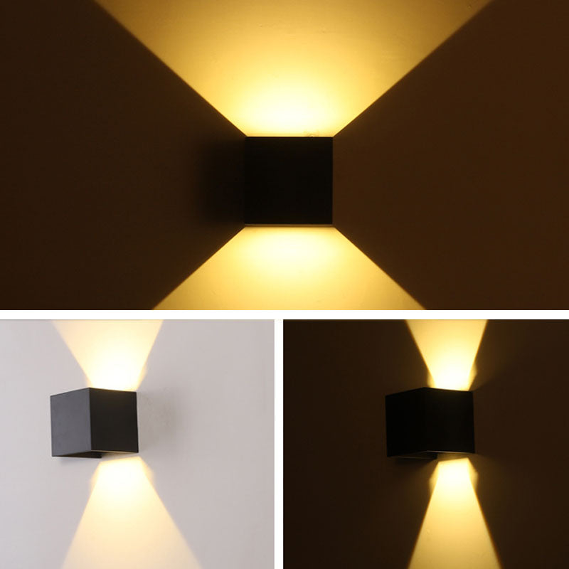 Contemporary Minimalism Wall Light Fixtures for Corridor Hallway with Aluminum Art