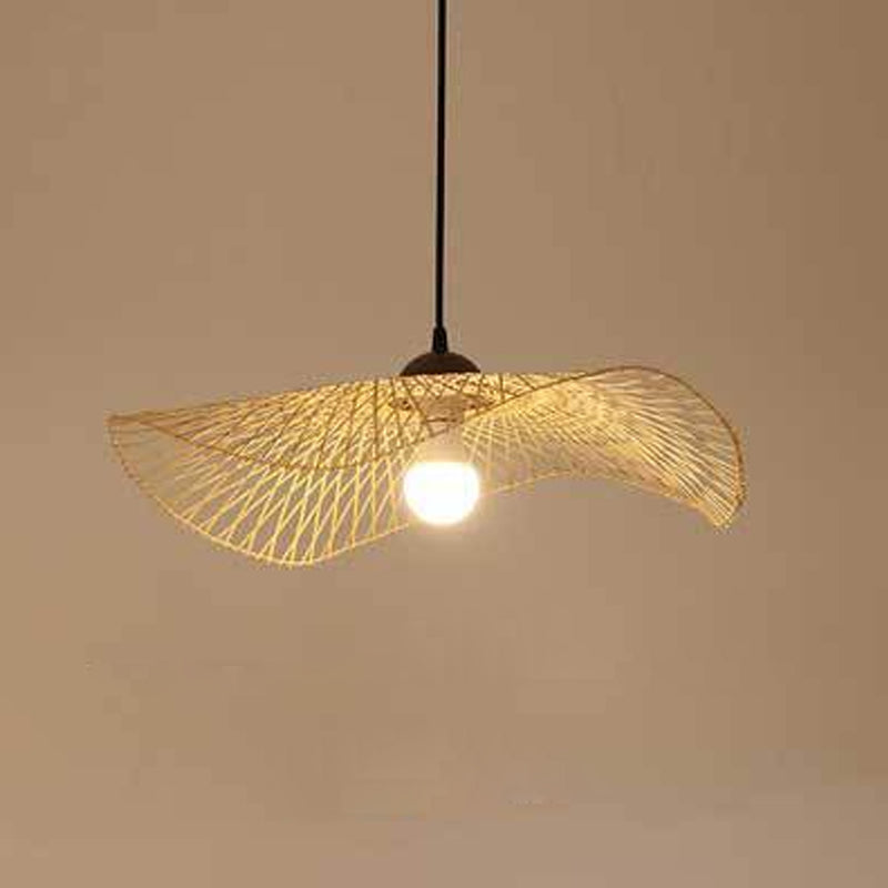 Twist Twist Twist Ciptenant Lighting Fishtures Rattan Hanging Light con cavo sospeso per il ristorante