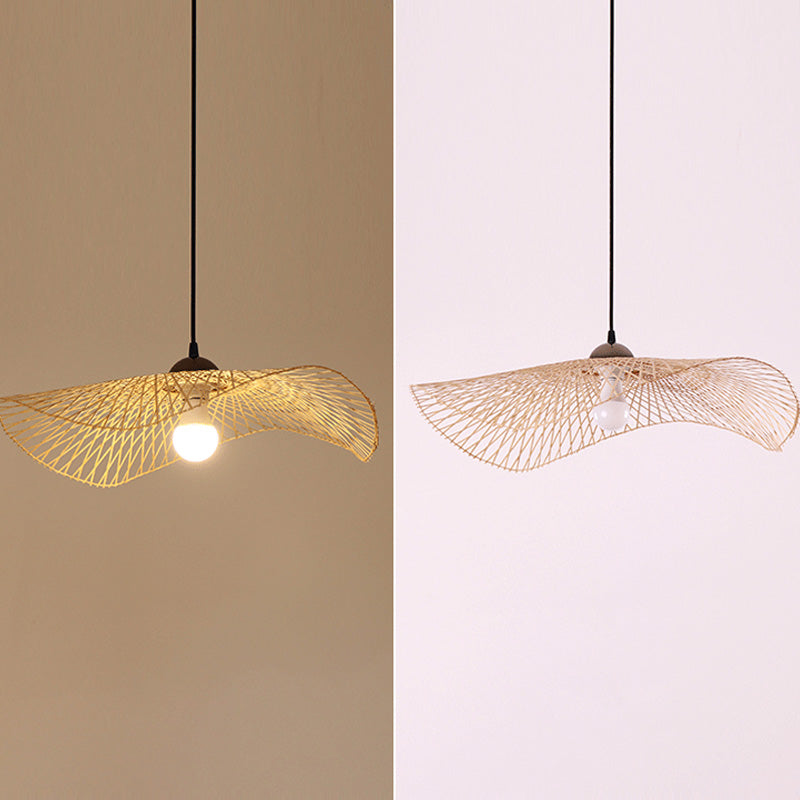 Twist Twist Twist Ciptenant Lighting Fishtures Rattan Hanging Light con cavo sospeso per il ristorante