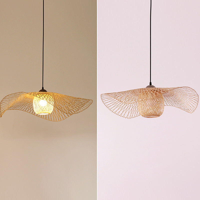Twist Twist Twist Ciptenant Lighting Fishtures Rattan Hanging Light con cavo sospeso per il ristorante