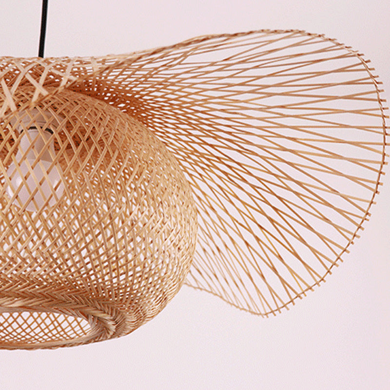 Twist Twist Twist Ciptenant Lighting Fishtures Rattan Hanging Light con cavo sospeso per il ristorante