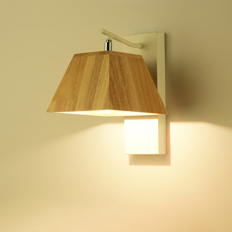 Éclairage mural de simplicité de 10 "Éclairage en bois d'éclairage en bois pour chambre à coucher