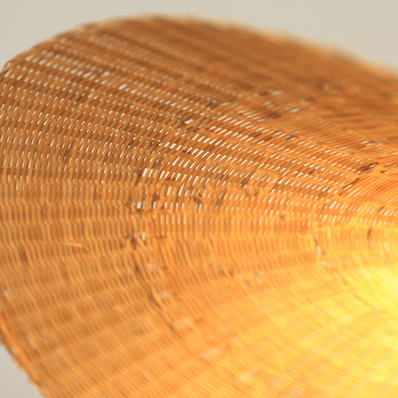 Chinesische Hutform anhängende Beleuchtungskörper Rattan hängen Licht für das Restaurant