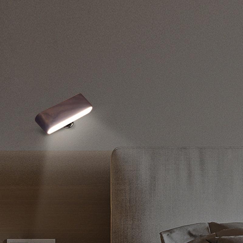 Luce di applique a parete regolabile moderno legno nordico e luce da parametro acrilico