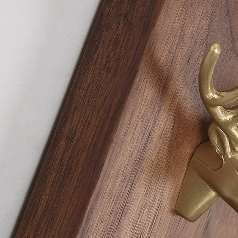 Luci da parete in legno alte da 16 "moderni lampada da applique con tonalità in vetro di latte