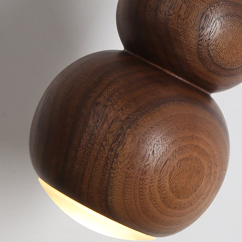 Warm Light Wall Sconce Light Contemporary Modern Indoor Light with Gourd shape