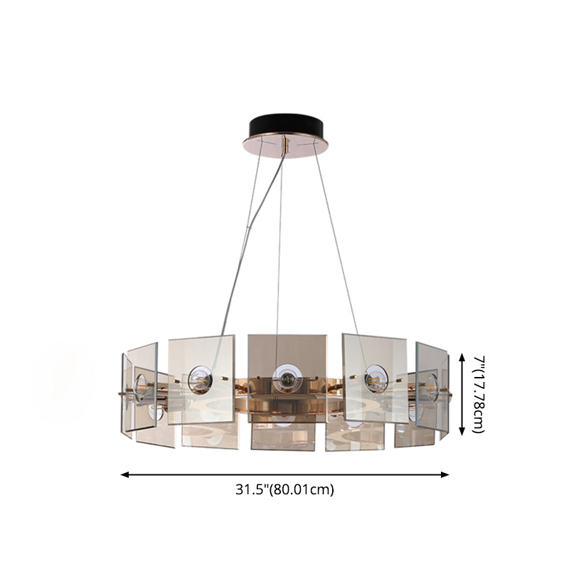 Glass Hanging Pendant Lights Contemporary Hanging Lamps for Living Room