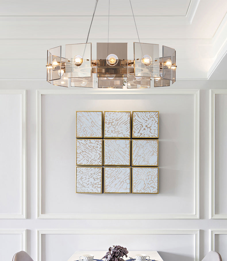 Glass Hanging Pendant Lights Contemporary Hanging Lamps for Living Room