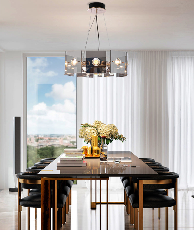 Glass Hanging Pendant Lights Contemporary Hanging Lamps for Living Room