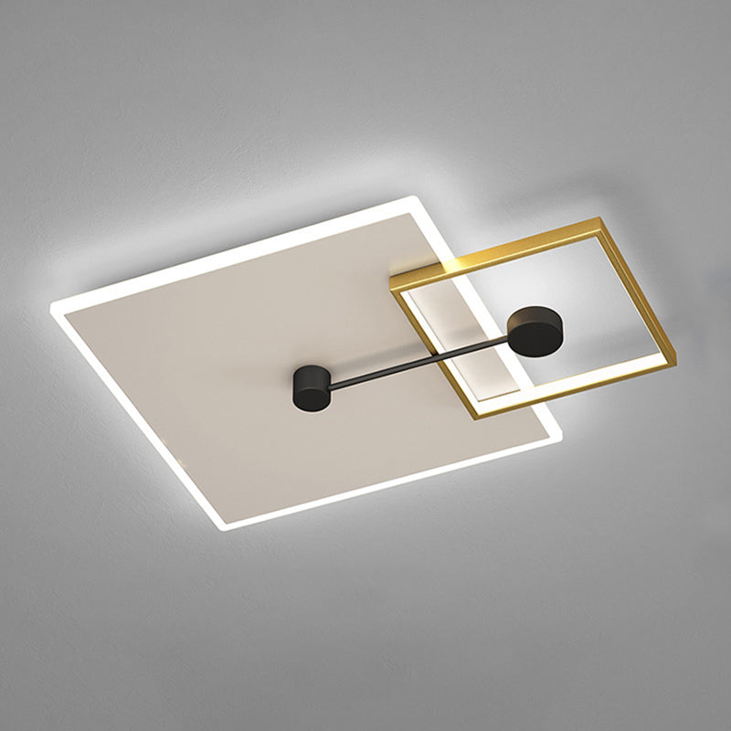 Geometrische inbouwverlichtingsarmaturen Eenvoud Acryl plafondverlichtingsarmaturen voor slaapkamer