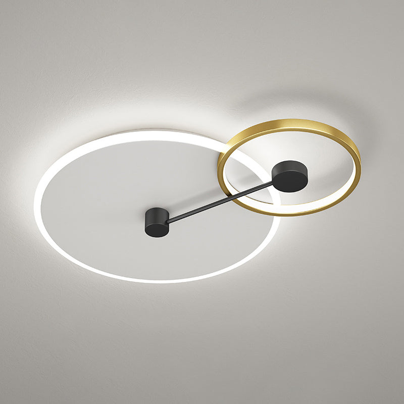 Luminaires encastrés géométriques simplicité plafonniers en acrylique pour chambre à coucher