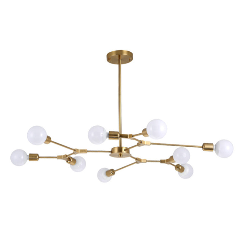 Adjustable Metal Chandelier Light Industrial Multi Light Pendant Light for Interior Spaces