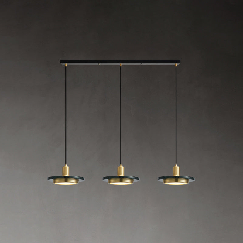 Disc Pendant Ceiling Light Contemporary Stone Hanging Ceiling Light for Dinning Room