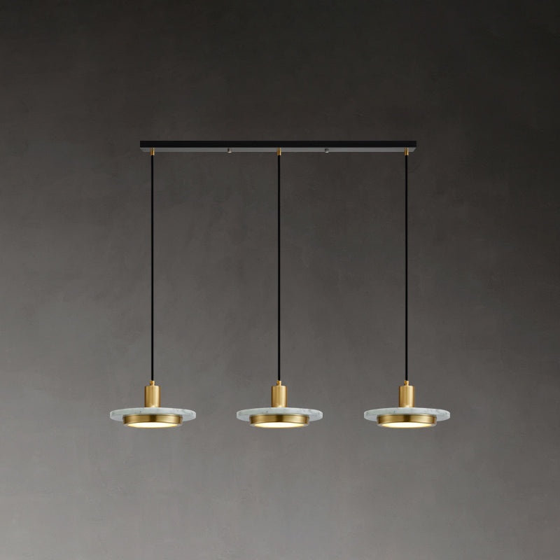 Luce del soffitto a sospensione a discesa la luce del soffitto sospeso in pietra contemporanea per sala da pranzo