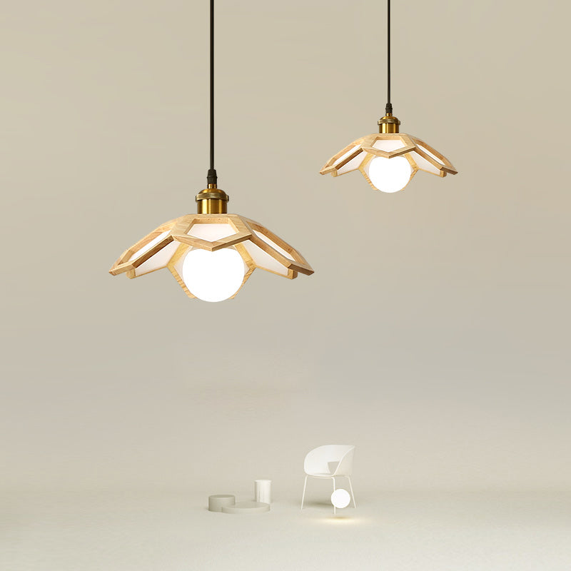 Modern Flower Pendant Lighting Fixture 1-Light Restaurant Suspension Pendant Light