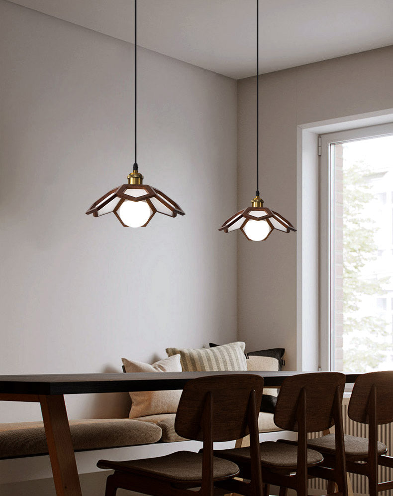 Modern Flower Pendant Lighting Fixture 1-Light Restaurant Suspension Pendant Light