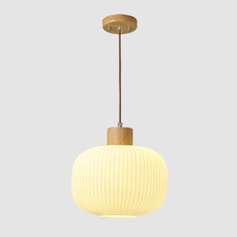 Hanging Light Fixture Modern 1-Light Suspension Pendant Lamp with Glass Shade for Restaurant
