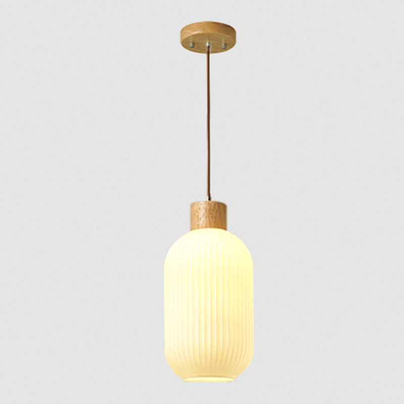 Hanging Light Fixture Modern 1-Light Suspension Pendant Lamp with Glass Shade for Restaurant