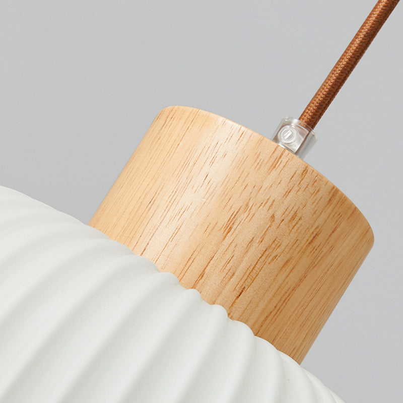 Hanging Light Fixture Modern 1-Light Suspension Pendant Lamp with Glass Shade for Restaurant