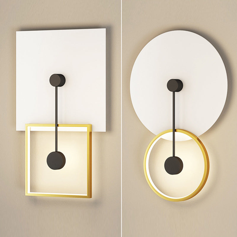 Lampada a parete geometrica Simplicità Postmoderna Simplicità Acrilico Montaggio a parete per soggiorno