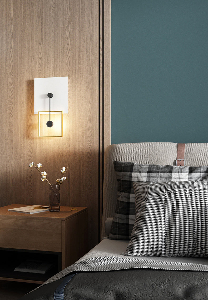 Lampada a parete geometrica Simplicità Postmoderna Simplicità Acrilico Montaggio a parete per soggiorno