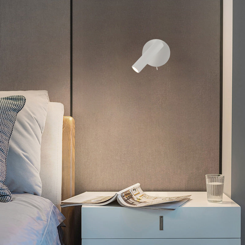 Hedendaagse minimalistische metalen wandconstructie Licht met acrylschaduw voor slaapkamer