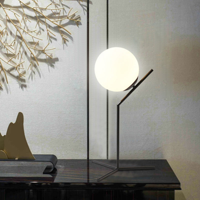Hedendaagse stijl bolvormige tafel lichtglas slaapkamer nachttafellamp