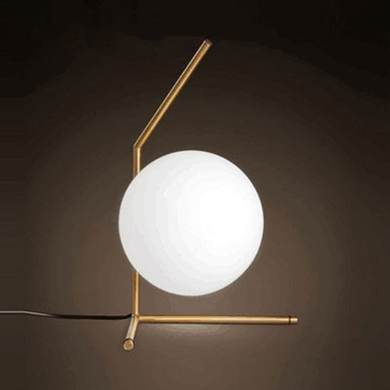 Hedendaagse stijl bolvormige tafel lichtglas slaapkamer nachttafellamp