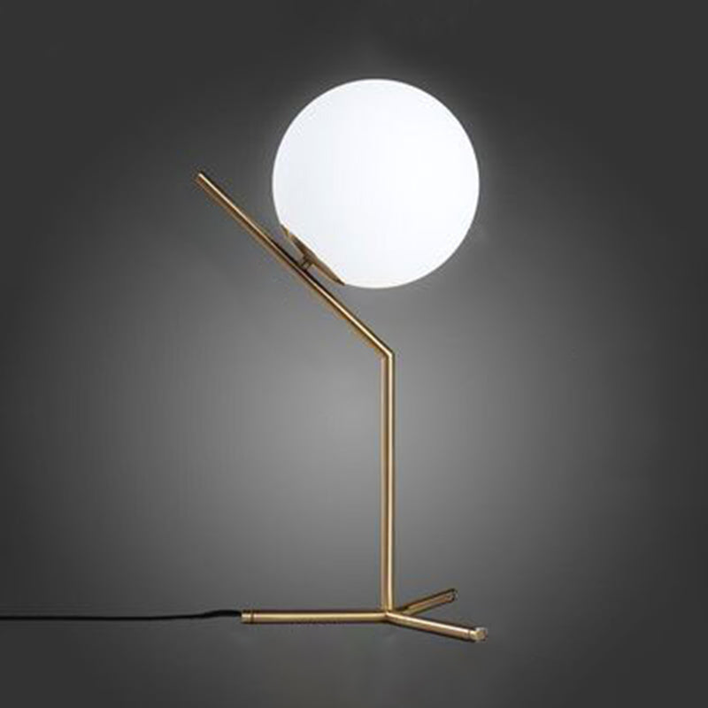 Hedendaagse stijl bolvormige tafel lichtglas slaapkamer nachttafellamp