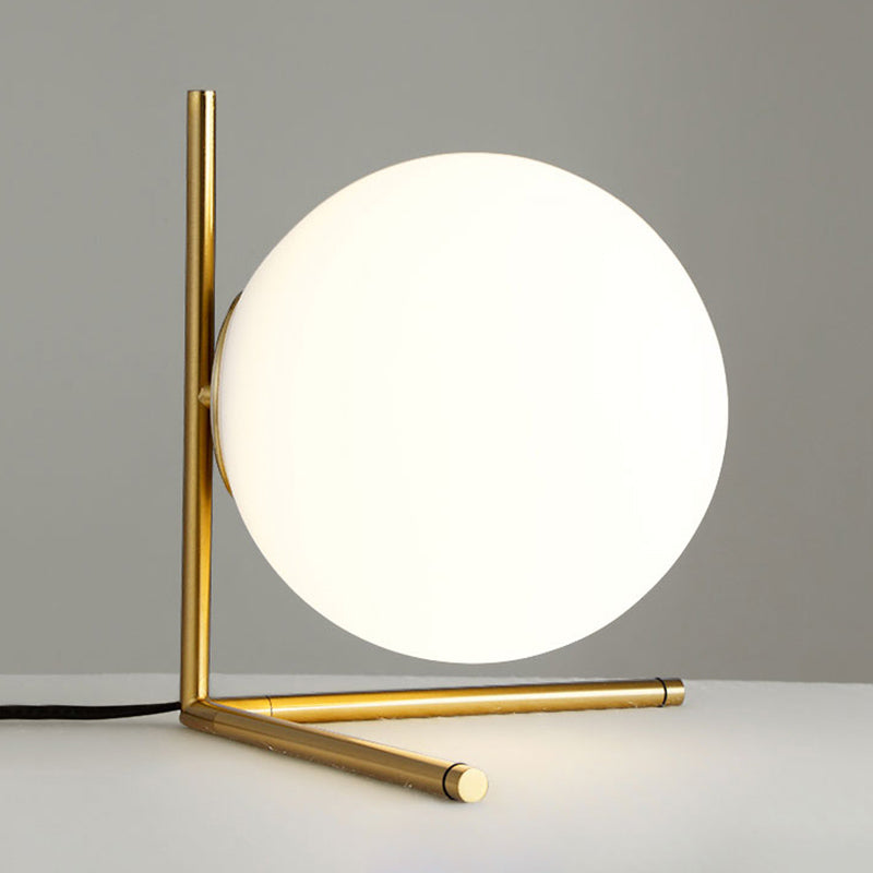 Hedendaagse stijl bolvormige tafel lichtglas slaapkamer nachttafellamp