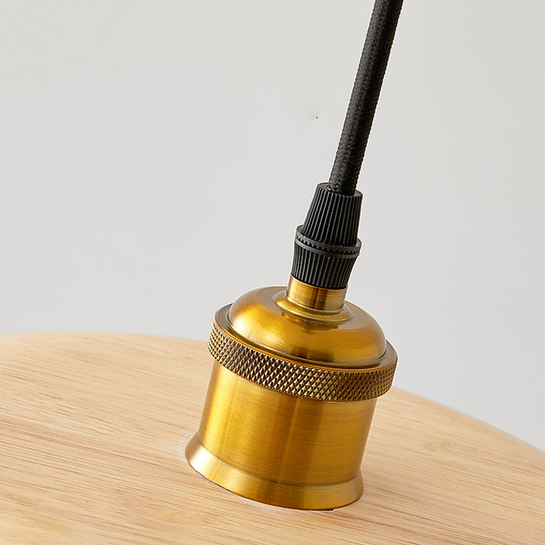 Pfanne hängende Leuchte moderne 1-Licht-Suspension Anhänger Licht mit Holz