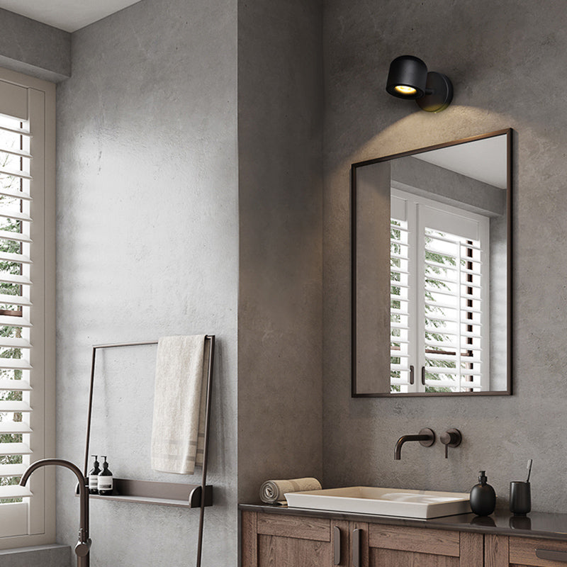 Luce da parete in stile muro ombreggiato in metallo per la camera da letto