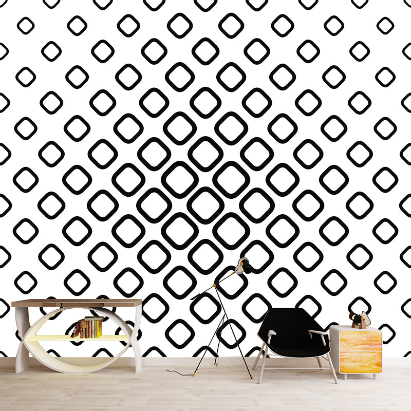 Modern Style Geometry Wall Mural Illustration Square Home Decoration for Kitchen