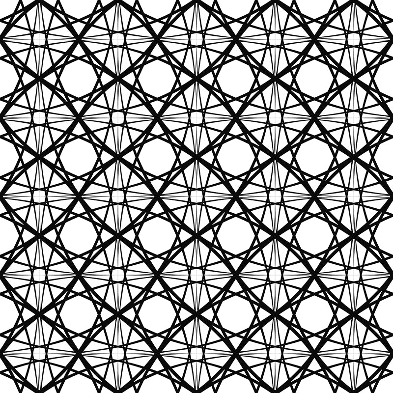 Customized Contemporary Geometry Wall Mural Decal Moisture Resistant Wall Decor