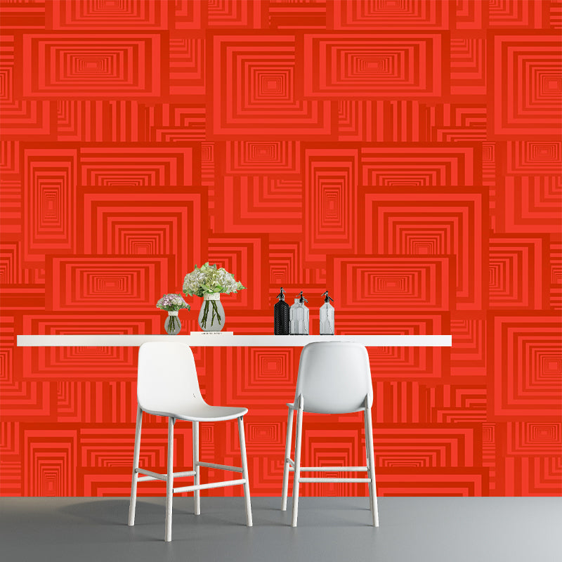 Minimalism Style Geometry Wall Mural Illustration Square Home Decoration for Bedroom