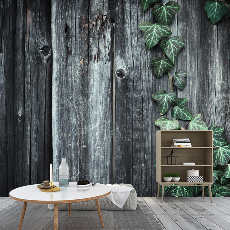 Ivy Leaf Wall Murals Contemporary Style Moisture Resistant Wall Covering
