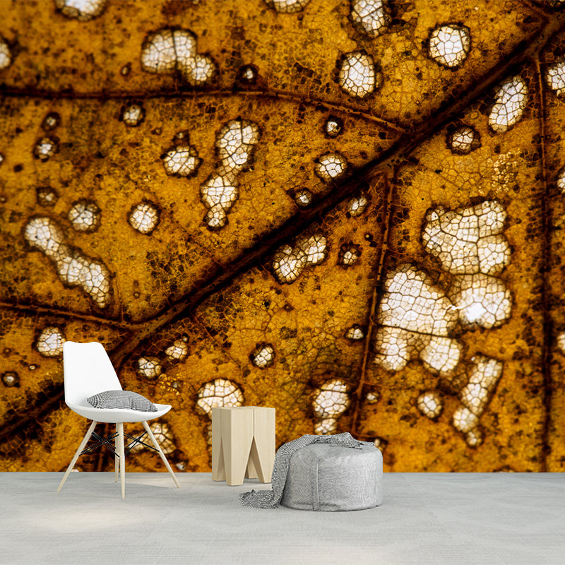 Customized Leaf Surface Plant Murals Wall for Living Room Moisture Resistant