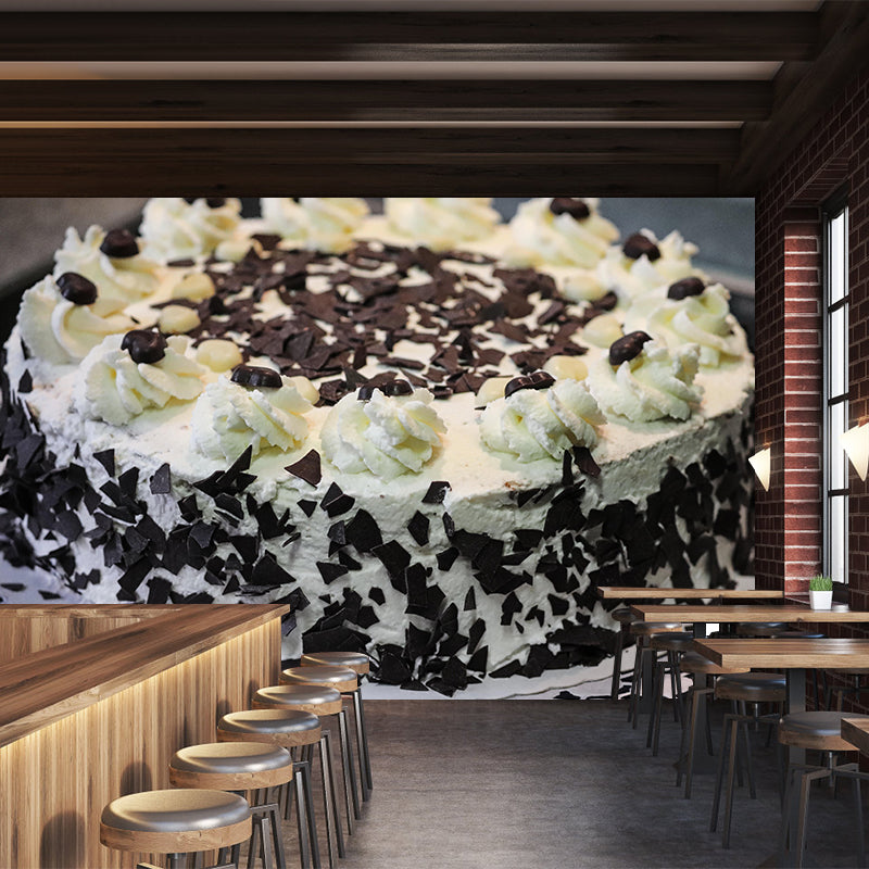 Customized Photography Birthday Cake Dessert Mural Wallpaper Commerce Shop Decoration