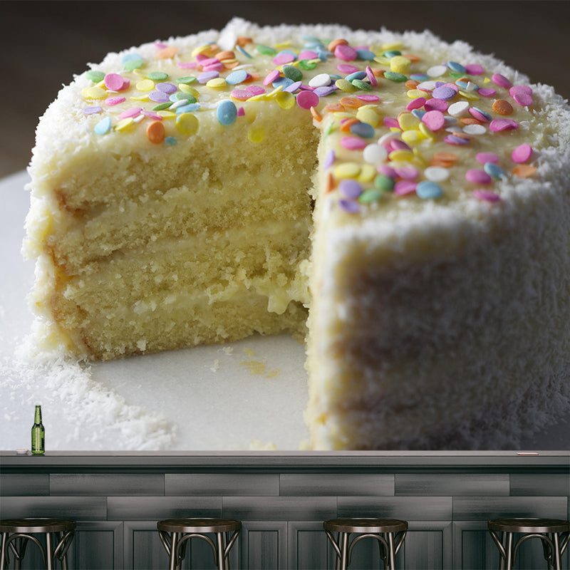 Customized Photography Cake Dessert Mural Wallpaper Commerce Shop Decoration