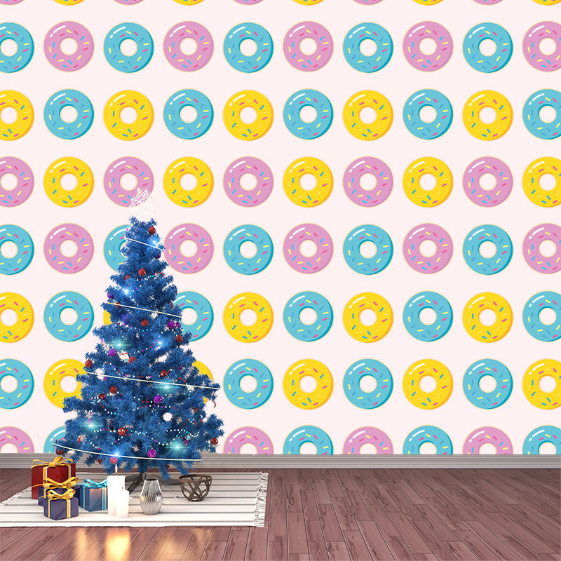 Customized Illustration Dessert Mural Wallpaper Commerce Shop Decoration