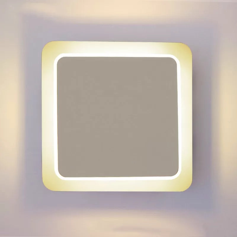 Luz de pared de estilo moderno de forma cuadrada LED acrílico LEDPLACHE para comedor de escaleras