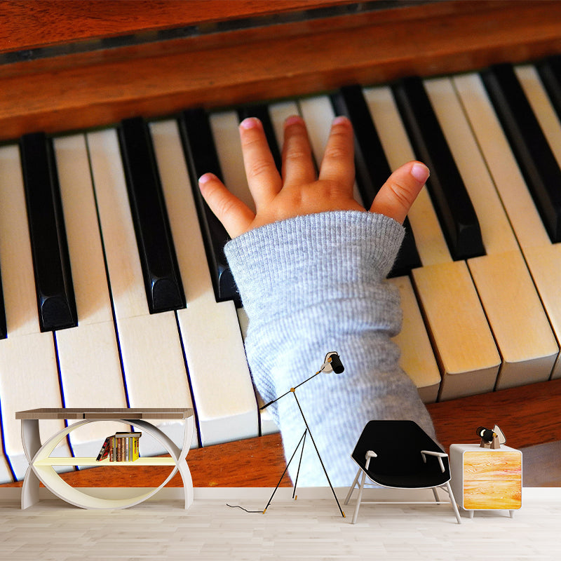 Customized Contemporary Piano Mural Mildew Resistant for Sitting Room Bedroom