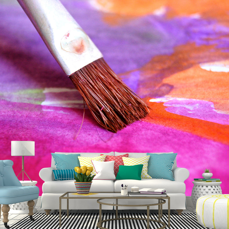 Customized Painting Hobby Mural Mildew Resistant Wall Covering for Bedroom